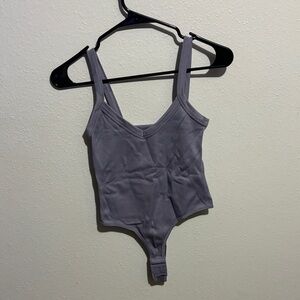 Elegant Gray Women's Bodysuit